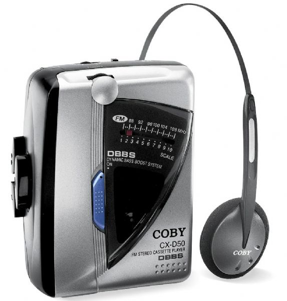 Coby CX-D50 Personal Stereo Cassette Player with FM Turner & DBBS  (CX D50, CXD50)