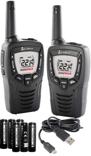 Cobra CXT345 GMRSFRS Two-Way Radios, Black, Up to 23 mile range, 22 Channels (462.550 MHz-467.7125 MHz), 2662 Channel Combinations, 10 NOAA Weather Channels, NOAA Weather Alert, Weather Resistant, VOX, Battery Saver Circuitry, Scan Feature, Key Lock, 5 Call Tones, Roger Beep Tone, Auto Squelch, Maximum Range Extender, UPC 028377909955 (CXT-345 CXT 345 CX-T345)