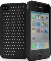 Cygnett CY0096CPMOL Molecule Premium Siilcon Case with 2 Color Sheets for iPhone 4, Black, Soft silicon housing that's talcy not sticky, Change the look of your iPhone in seconds, Complete access to all ports, controls and connectors, Includes a screen protector and microfiber cleaning cloth, UPC 879144005161 (CY-0096CPMOL CY 0096CPMOL CY0096-CPMOL CY0096 CPMOL) 