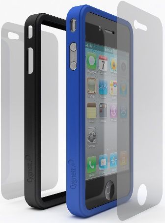 Cygnett CY0111CPSND Blue and Black Snaps Duo Silicon Frame for iPhone 4, 360-degree protection, Silicon frame protects edges, Back and front protectors guard iPhone surfaces, Go conservative with black or express yourself with color, Simple modern design, Snap on a new frame for an instant change of scene, Access to all ports, controls and connectors, UPC 879144005314 (CY0111-CPSND CY0111 CPSND CY-0111CPSND CY 0111CPSND)
