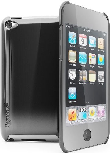 Cygnett CY0174CTMER Mercury Reflective Low-pro Case for iPod Touch 4, Glides easily in and out of your pocket, Simple minimalist snap-on design, Complete access to all ports and controls, Includes mirrored screen protector and microfiber cleaning cloth, UPC 879144005949 (CY-0174CTMER CY 0174CTMER CY0174-CTMER CY0174 CTMER)