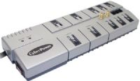 CyberPower Systems 1080 Home/Office Surge Suppressor Protection, 10 Outlets, 8' Cord Length, Switch Non lighted on/off, Circuit Breaker 15 Amp, NEMA 5-15R, 3600 Joules Surge Suppression, Maximum Surge Current 150000 Amps, Response Time less than 1 nanosecond, Phone Protection RJ11, Ethernet Protection RJ45, Coax Protection RG6, UPC 649532010806 (CYBERPOWER1080 CYBERPOWER-1080) 