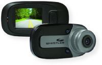Whistler D12VR HD Dash Cam; Black;  High def 1280 x 720p / 30fps; 1.5" LCD Monitor; 120 degree viewing angle; Seamless loop recording; 8 GB Micro SD Card (included); 4x digital zoom; Parking monitor function; Motion detection function; G sensor; A/V out jack; UPC 052303408380 (D12VR D12-VR D12VRCAMERA D12VR-CAMERA D12VRWHISTLER D12VR-WHISTLER)  