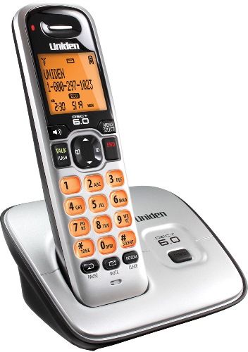 Uniden D1660 Cordless phone with call waiting caller ID, DECT 6.0 Cordless Phone Standard, 1900 MHz Transmission Band, 12 Max Handsets Supported, Keypad Dialer Type, Handset Dialer Location, Voice message waiting indicator Indicators, Eco Mode Additional Features, 100 names & numbers Phone Directory Capacity, 5 Dialed Calls Memory, 50 names & numbers Caller ID Memory, LCD display - monochrome, UPC 050633273616 (D1660 D-1660 D 1660)