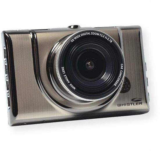 Whistler D16VR Luxury Dash Camera; Silver; 1080p/720p HD dash cam; 1.5