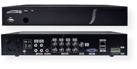 Speco Technologies D16VX4TB 16 Channel HD TVI Digital Video Recorder 4TB; Black; Supports up to 4MP 15fps over coax (HD-TVI); Signal distance up to 1600 feet1; Video Out: 1 HDMI, 1 VGA, 1 CVBS; Digital Deterrent supports up to 8 audio files for triggering during sensor or motion detection; UPC 030519021845 (D16VX4TB D16-VX4TB D16VX4TBVIDEORECORDER D16VX4TB-VIDEORECORDER D16VX4TBSPECOTECHNOLOGIES D16VX4TB-SPECOTECHNOLOGIES)