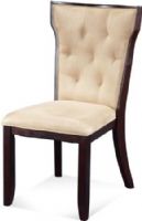 Bassett Mirror D1711-S948EC Model D1711-S948 Old World Serenity Side Chair, Perfectly with the tulip-based Serenity table, Shares the tobacco finish and has KD beige tufted microfiber upholstery, Dimensions 20" x 25" x 37", Weight 40 pounds, UPC 036155262482 (D1711S948EC D1711 S948EC D1711-S948-EC D1711S948) 