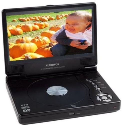 Audiovox D1888 Portable DVD Player Kit, NTSC System, 8