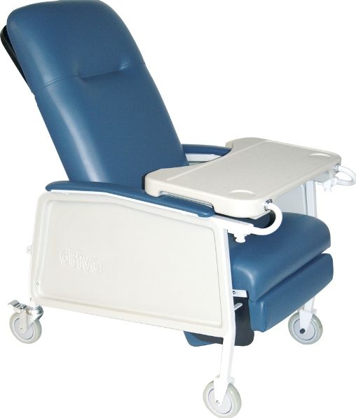 Drive Medical D574-BR Three Position Geri Chair Recliner, Blue Ridge, 19