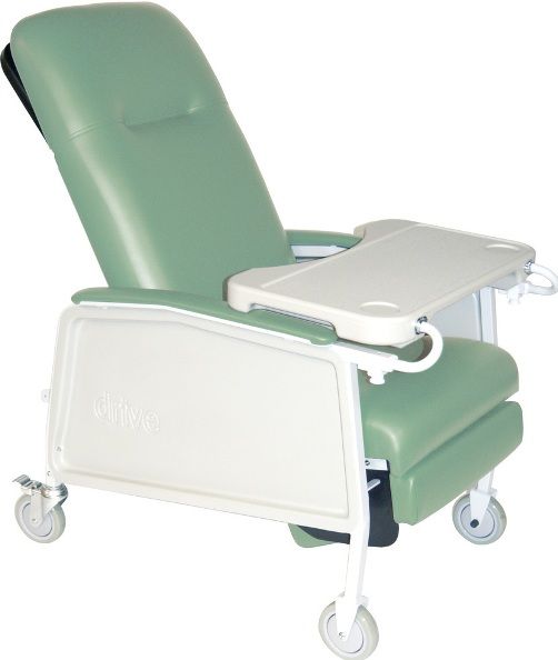 Drive Medical D574EW-J Three Position Heavy Duty Bariatric Geri Chair Recliner, Jade, 20
