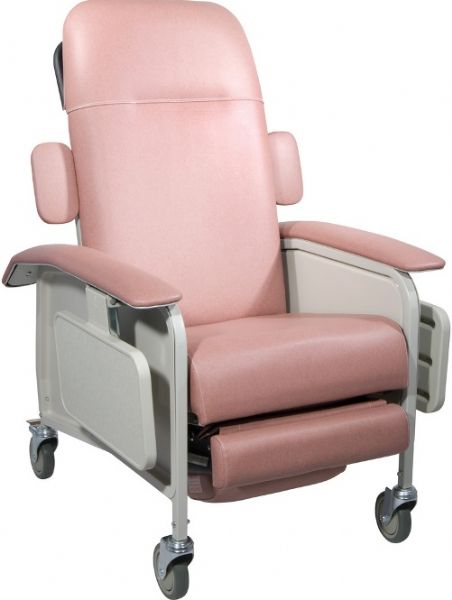 Drive Medical D577-R Clinical Care Geri Chair Recliner, Rose, 20