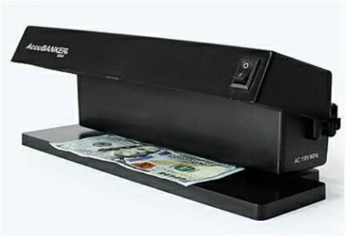 AccuBANKER D62-220 Counterfeit Money Detector (UV); Ultraviolet Light Counterfeit Detection; Money counters are built to last, which is why we back our products with an industry leading 3 year warranty; 10.5