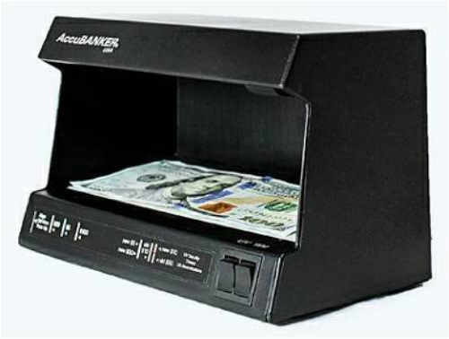 AccuBANKER D63-220 Counterfeit Money Detector (UV/WM); Ultraviolet Light Counterfeit Detection; Money counters are built to last, which is why we back our products with an industry leading 3 year warranty; 7