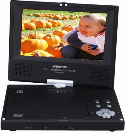 Audiovox D-7000XP Portable DVD Player with Swivel Screen and Digital Picture Frame Software, LCD display - TFT active matrix, 7