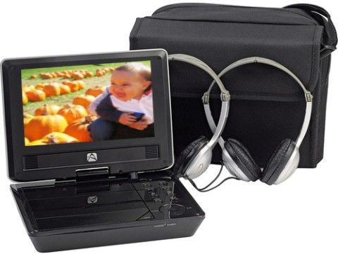 Audiovox D7104PK Portable DVD player, CD, CD-R, CD-RW, Kodak Picture CD, DVD Media Type, Top-load Media Load Type, LCD display - TFT active matrix - 7