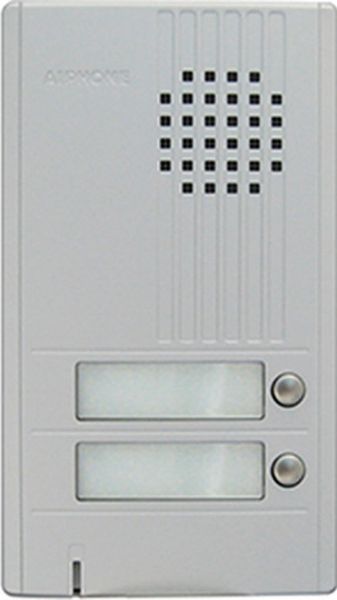 Aiphone DA-2DS Two-Call Audio Entrance Door Station for DA Series Two-Wire Door Entry System, Vandal-resistant construction, Direct select buttons, Backlit directory, Connects to door strike, Hands-free communication, UPC 790143529260 (DA-2DS DA2DS DA 2DS)