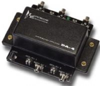 Louroe Electronics DA-4 Distributions Amplifier, One audio input and four audio outputs-RCA, Power jack for applying 12Vdc power, 120V/12Vdc power supply included, Gain adjust for each audio output (DA4 DA 4 DA) 
