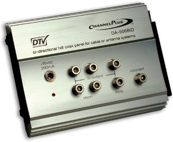 Channel Plus DA-506BID Bi-Directional Distribution Amplifier (DA-506BID, DA-506BID, DA-506BI, DA-506B, DA506BID)