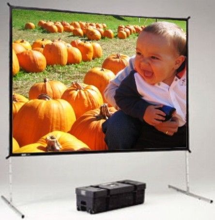 Da-Lite 88617HD Fast-Fold Portable Deluxe Projection Screen System, 86