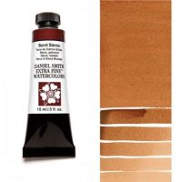 Daniel Smith 284600010 Extra Fine Watercolor 15ml Burnt Sienna; These paints are a go to for many professional watercolorists, featuring stunning colors; Artists seeking a quality watercolor with a wide array of colors and effects; This line offers Lightfastness, color value, tinting strength, clarity, vibrancy, undertone, particle size, density, viscosity; Dimensions 0.76" x 1.17" x 3.29"; Weight 0.06 lbs; UPC 743162008650 (DANIELSMITH284600010 DANIELSMITH-284600010 WATERCOLOR) 