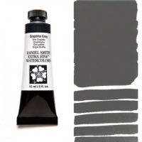 Daniel Smith 284600038 Extra Fine Watercolor 15ml Graphite Gray; These paints are a go to for many professional watercolorists, featuring stunning colors; Artists seeking a quality watercolor with a wide array of colors and effects; This line offers Lightfastness, color value, tinting strength, clarity, vibrancy, undertone, particle size, density, viscosity; Dimensions 0.76" x 1.17" x 3.29"; Weight 0.06 lbs; UPC 743162008926 (DANIELSMITH284600038 DANIELSMITH-284600038 WATERCOLOR) 
