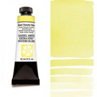 Daniel Smith 284600062 Extra Fine Watercolor 15ml Nickel Titanate Yellow; These paints are a go to for many professional watercolorists, featuring stunning colors; Artists seeking a quality watercolor with a wide array of colors and effects; This line offers Lightfastness, color value, tinting strength, clarity, vibrancy, undertone, particle size, density, viscosity; Dimensions 0.76" x 1.17" x 3.29"; Weight 0.06 lbs; UPC 743162009169 (DANIELSMITH284600062 DANIELSMITH-284600062 WATERCOLOR) 