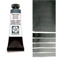 Daniel Smith 284600065 Extra Fine Watercolor 15ml Payne's Gray; These paints are a go to for many professional watercolorists, featuring stunning colors; Artists seeking a quality watercolor with a wide array of colors and effects; This line offers Lightfastness, color value, tinting strength, clarity, vibrancy, undertone, particle size, density, viscosity; Dimensions 0.76" x 1.17" x 3.29"; Weight 0.06 lbs; UPC 743162009190 (DANIELSMITH284600065 DANIELSMITH-284600065 WATERCOLOR) 