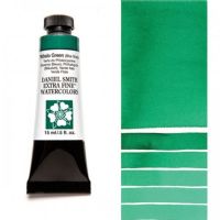 Daniel Smith 284600078 Extra Fine Watercolor 15ml Phthalo Green BS; These paints are a go to for many professional watercolorists, featuring stunning colors; Artists seeking a quality watercolor with a wide array of colors and effects; This line offers Lightfastness, color value, tinting strength, clarity, vibrancy, undertone, particle size, density, viscosity; Dimensions 0.76" x 1.17" x 3.29"; Weight 0.06 lbs; UPC 743162009329 (DANIELSMITH284600078 DANIELSMITH-284600078 WATERCOLOR) 