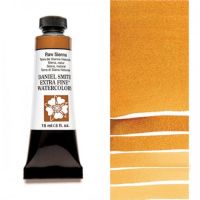Daniel Smith 284600096 Extra Fine Watercolor 15ml Raw Sienna; These paints are a go to for many professional watercolorists, featuring stunning colors; Artists seeking a quality watercolor with a wide array of colors and effects; This line offers Lightfastness, color value, tinting strength, clarity, vibrancy, undertone, particle size, density, viscosity; Dimensions 0.76" x 1.17" x 3.29"; Weight 0.06 lbs; UPC 743162009497 (DANIELSMITH284600096DANIELSMITH-284600096 WATERCOLOR) 