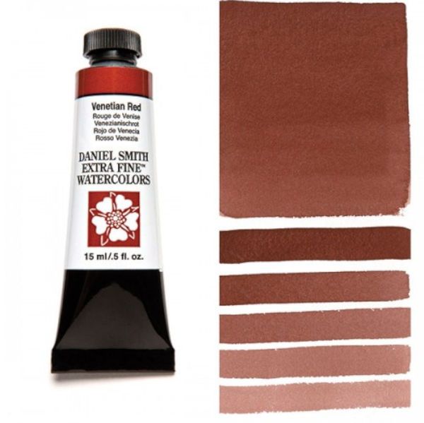 Daniel Smith 284600107 Extra Fine Watercolor 15ml Ultramarine Red; These paints are a go to for many professional watercolorists, featuring stunning colors; Artists seeking a quality watercolor with a wide array of colors and effects; This line offers Lightfastness, color value, tinting strength, clarity, vibrancy, undertone, particle size, density, viscosity; Dimensions 0.76