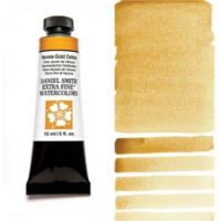 Daniel Smith 284600123 Extra Fine Watercolor 15ml Verona Gold Ochre; These paints are a go to for many professional watercolorists, featuring stunning colors; Artists seeking a quality watercolor with a wide array of colors and effects; This line offers Lightfastness, color value, tinting strength, clarity, vibrancy, undertone, particle size, density, viscosity; Dimensions 0.76" x 1.17" x 3.29"; Weight 0.06 lbs; UPC 743162014286 (DANIELSMITH284600123 DANIELSMITH-284600123 WATERCOLOR) 
