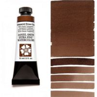 Daniel Smith 284600129 Extra Fine Watercolor 15ml Transparent Brown Oxide; These paints are a go to for many professional watercolorists, featuring stunning colors; Artists seeking a quality watercolor with a wide array of colors and effects; This line offers Lightfastness, color value, tinting strength, clarity, vibrancy, undertone, particle size, density, viscosity; Dimensions 0.76" x 1.17" x 3.29"; Weight 0.06 lbs; UPC 743162014675 (DANIELSMITH284600129 DANIELSMITH-284600129 WATERCOLOR) 