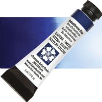 Daniel Smith 284610043 Extra Fine, Watercolor 5ml Indanthrone Blue; Highly pigmented and finely ground watercolors made by hand in the USA; Extra fine watercolors produce clean washes, even layers, and also possess superior lightfastness properties; UPC 743162032112 (DANIELSMITH284610043 DANIEL SMITH 284610043 ALVIN WATERCOLOR INDANTHRONE BLUE) 