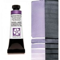 Daniel Smith 284640041 Extra Fine Watercolor 15ml Duochrome Violet Pearl; These paints are a go to for many professional watercolorists, featuring stunning colors; Artists seeking a quality watercolor with a wide array of colors and effects; This line offers Lightfastness, color value, tinting strength, clarity, vibrancy, undertone, particle size, density, viscosity; Dimensions 0.76" x 1.17" x 3.29"; Weight 0.06 lbs; UPC 743162015337 (DANIELSMITH284640041 DANIELSMITH-284640041 WATERCOLOR) 