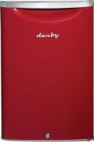 Danby DAR026A2LDB Compact Refrigerator 18", 2.6 cu. ft. Capacity Compact All Fefrigerator, Door Lock, Automatic Defrost, Smooth Back Design, Interior White LED Light, Reversible Door Hinge, ENERGY STAR Compliant, Metallic Door and Chassis Finish, Chrome-Trimmed Glass Shelves, Scratch Resistant Chrome Worktop, CanStor Beverage Dispensing System, Environmentally Friendly R600a Refrigerant, UPC 067638005180, Red Finish (DAR026A2LDB DAR-026A2-LDB DAR 026A2 LDB) 