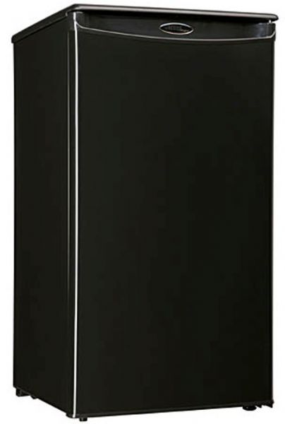 Danby DAR340BL Compact All-Refrigerator, 3.4 Cu. Ft. Capacity, 2.5 Wire Shelves, Tall Bottle Storage, Reversible Door Swing, Integrated Door Handle, Scratch Resistant Work Top, Interior Light, Smooth Back Design, Compact Counter-High Fridge, Mechanical Thermostat, Automatic Defrost System, Black Color (DAR-340BL DAR 340BL DAR340-BL DAR340 BL)