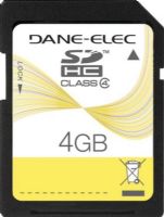 Dane-Elec DA-SD-4096-R Flash memory card, 4 GB Storage Capacity, 37x/120x : 18 MB/s read 5.5 MB/s write Speed Rating, Class 4 SD Speed Class, SDHC Memory Card Form Factor, 2.7 - 3.6 V Supply Voltage, Write protection switch Features, 1 x SDHC Memory Card Compatible Slots, UPC 0804272719680 (DASD4096R DA-SD-4096-R DA SD 4096 R) 