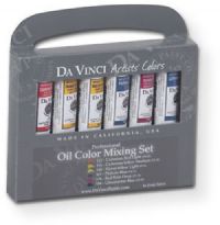 Da Vinci DAV1121 Artists Oil Color Paint Warm and Cool 6 Color Set; 21 ml tubes in 6 assorted colors; All permanent with the highest resistance to fading; This collection of professional oil colors is formulated with the finest raw materials from around the world and is the only brand made using 100% ASTM pigments; UPC 643822011214 (DAV1121 DAV-1121 ARTISTS-DAV1121 DAVINCI1121 DAVINCI-1121 DA-VINCI-1121) 