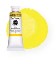 Da Vinci DAV217 Artists' Watercolor Paint 37ml Cadmium Yellow Light; All Da Vinci watercolors have been reformulated with improved rewetting properties and are now the most pigmented watercolor in the world; Expect high tinting strength, maximum light-fastness, very vibrant colors, and an unbelievable value; Transparency rating: T=transparent, ST=semitransparent, O=opaque, SO=semi-opaque; UPC 643822217371 (DA-VINCI-217 DAVINCI217 PAINTING ALVIN) 