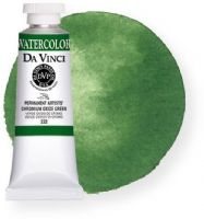 Da Vinci DAV232 Artists Watercolor Paint 37ml Chromium Oxide Green; All Da Vinci watercolors have been reformulated with improved rewetting properties and are now the most pigmented watercolor in the world; Expect high tinting strength, maximum light fastness, very vibrant colors, and an unbelievable value; UPC 643822232374 (DAV232 DAV-232 WATERCOLOR-DAV232 DAVINCIDAV232 DAVINCI-DAV232 DAVINCI-DAV232 ALVIN) 