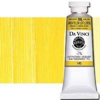 Da Vinci 145 Oil Color Paint, 37ml, Hansa Yellow Light; All permanent with the highest resistance to fading; This collection of professional oil colors is formulated with the finest raw materials from around the world and is the only brand made using 100 percent ASTM pigments; Soft and creamy consistency using pure and refined linseed oil; Conforms to ASTM-4302; UPC 643822145407 (DA VINCI DAV145 145 ALVIN HANSA YELLOW LIGHT) 