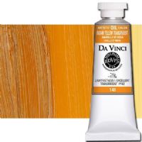 Da Vinci 148 Oil Color Paint, 37ml, Indian Yellow Transparent; All permanent with the highest resistance to fading; This collection of professional oil colors is formulated with the finest raw materials from around the world and is the only brand made using 100 percent ASTM pigments; Soft and creamy consistency using pure and refined linseed oil; Conforms to ASTM-4302; UPC 643822148408 (DA VINCI DAV148 148 ALVIN INDIAN YELLOW TRANSPARENT) 