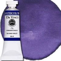 Da Vinci 200-5F Watercolor Paint, 15ml, Violet; All Da Vinci watercolors are finely milled with a high concentration of premium pigment and dispersed in the finest quality natural gum; Expect high tinting strength, very good to excellent fade-resistance (Lightfastness I and II), and maximum vibrancy; Use straight from the tube or fill your own watercolor pans and rewet; UPC 643822200557 (DA VINCI 200-5F 200 5F 2005F DAVINCI2005F ALVIN 15ml VIOLET) 