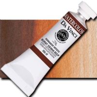 Da Vinci 205-1F Watercolor Paint, 15ml, Burnt Sienna Deep; All Da Vinci watercolors have been reformulated with improved rewetting properties and are now the most pigmented watercolor in the world; Expect high tinting strength, maximum light-fastness, very vibrant colors, and an unbelievable value; Sold by the each; UPC 643822205118 (DAVINCI2051F 2051F DA VINCI 205-1F WATERCOLOR 15ml BURNT SIENNA DEEP) 