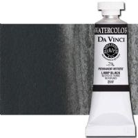 Da Vinci 251F Watercolor Paint, 15ml, Lamp Black; All Da Vinci watercolors have been reformulated with improved rewetting properties and are now the most pigmented watercolor in the world; Expect high tinting strength, maximum light-fastness, very vibrant colors, and an unbelievable value; Transparency rating: T=transparent, ST=semitransparent, O=opaque, SO=semi-opaque; UPC 643822251153 (DA VINCI DAV251F 251F 15ml ALVIN LAMP BLACK) 