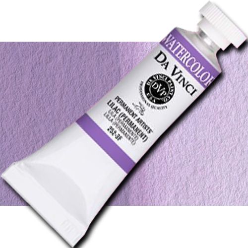 Da Vinci 252-3F Watercolor Paint, 15ml, Lilac; All Da Vinci watercolors have been reformulated with improved rewetting properties and are now the most pigmented watercolor in the world; Expect high tinting strength, maximum light-fastness, very vibrant colors, and an unbelievable value; Transparency rating: T=transparent, ST=semitransparent, O=opaque, SO=semi-opaque; UPC 643822252310 (DA VINCI 252-3F 2523F DAVINCI2523F ALVIN 15ml LILAC)