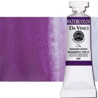 Da Vinci 254F Watercolor Paint, 15ml, Manganese Violet; All Da Vinci watercolors have been reformulated with improved rewetting properties and are now the most pigmented watercolor in the world; Expect high tinting strength, maximum light-fastness, very vibrant colors, and an unbelievable value; Transparency rating: T=transparent, ST=semitransparent, O=opaque, SO=semi-opaque; UPC 643822254154 (DA VINCI DAV254F 254F 15ml ALVIN MANGANESE VIOLET) 