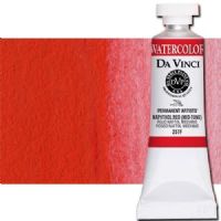 Da Vinci 257F Watercolor Paint, 15ml, Naphthol Red; All Da Vinci watercolors have been reformulated with improved rewetting properties and are now the most pigmented watercolor in the world; Expect high tinting strength, maximum light-fastness, very vibrant colors, and an unbelievable value; Transparency rating: T=transparent, ST=semitransparent, O=opaque, SO=semi-opaque; UPC 643822257155 (DA VINCI DAV257F 257F 15ml ALVIN NAPHTHOL RED) 