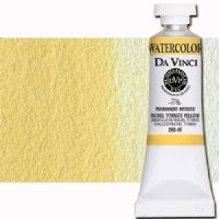Da Vinci 260-1F Watercolor Paint, 15ml, Nickel Titanate Yellow; All Da Vinci watercolors have been reformulated with improved rewetting properties and are now the most pigmented watercolor in the world; Expect high tinting strength, maximum light-fastness, very vibrant colors, and an unbelievable value; Transparency rating: T=transparent, ST=semitransparent, O=opaque, SO=semi-opaque; UPC 643822260117 (DA VINCI DAV260-1F 260-1F 2601F 15ml ALVIN NICKEL TITANATE YELLOW) 