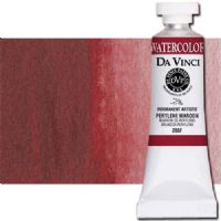 Da Vinci 266F Watercolor Paint, 15ml, Perylene Maroon; All Da Vinci watercolors have been reformulated with improved rewetting properties and are now the most pigmented watercolor in the world; Expect high tinting strength, maximum light-fastness, very vibrant colors, and an unbelievable value; Transparency rating: T=transparent, ST=semitransparent, O=opaque, SO=semi-opaque; UPC 643822266157 (DA VINCI DAV266F 266F 15ml ALVIN PERYLENE MARRON) 
